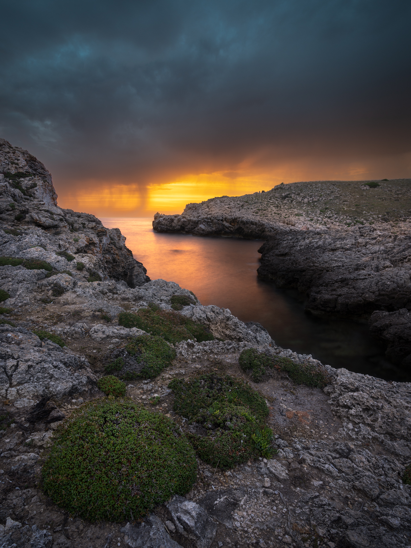 The storm and the sunset